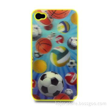 Mobile Phone Case for Apple's iPhone 4, Made of Plastic, Various Colors and Patterns Available